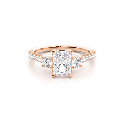 Floral Petal Trilogy Diamond Ring