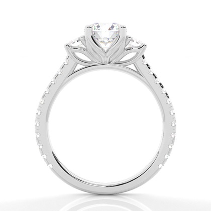 Brilliant Platin Trilogie Verlobungsringe