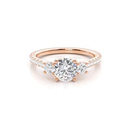 Rose Gold Diamond Engagement Rings