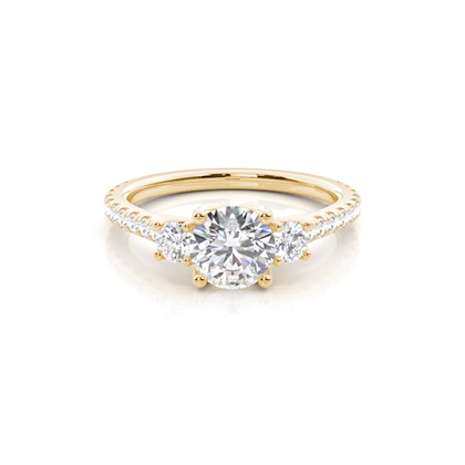 Yellow Gold Diamond Engagement Rings