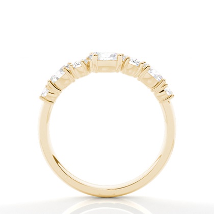 Multiform Ovaler Und Runder Diamant Ehering