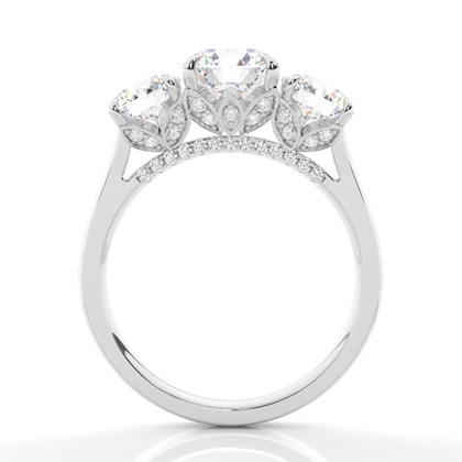 Brilliant Platin Trilogie Verlobungsringe