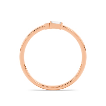 Buchstabe A Morsecode Diamant Initial Ring