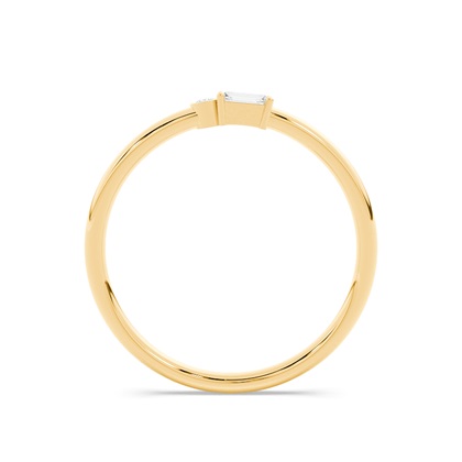 Buchstabe A Morsecode Diamant Initial Ring