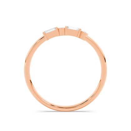 Buchstabe C Morsecode Diamant Initial Ring