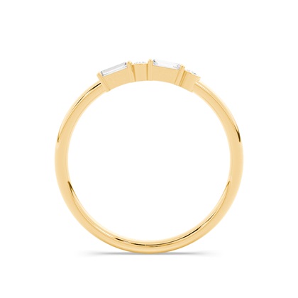 Buchstabe C Morsecode Diamant Initial Ring