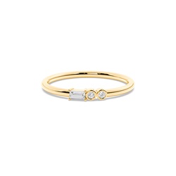 Letter D Morse Code Diamond Initial Ring