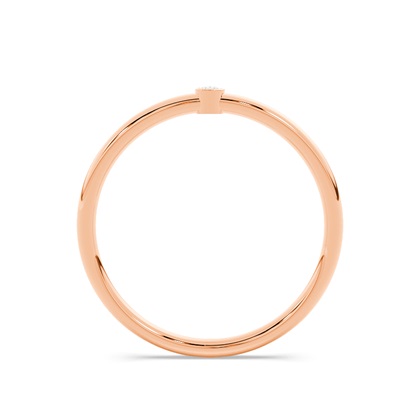 Buchstabe E Morsecode Diamant Initial Ring