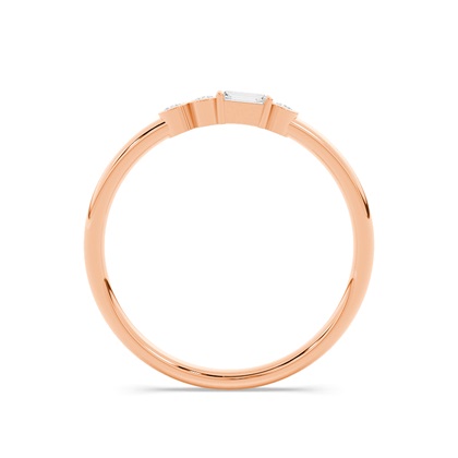 Buchstabe F Morsecode Diamant Initial Ring