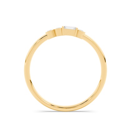 Buchstabe F Morsecode Diamant Initial Ring