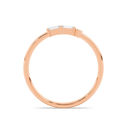 Buchstabe G Morsecode Diamant Initial Ring