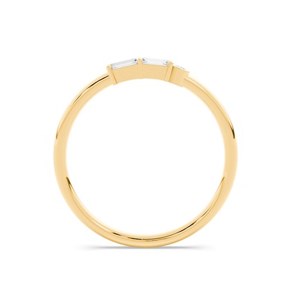 Buchstabe G Morsecode Diamant Initial Ring