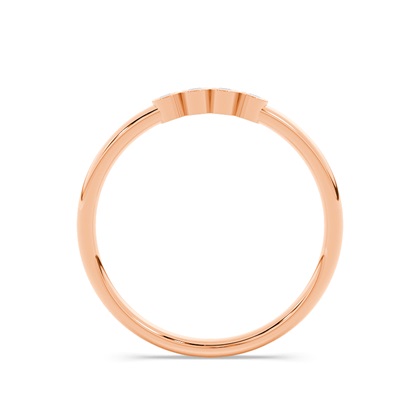 Buchstabe H Morsecode Diamant Initial Ring