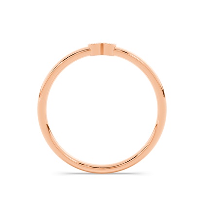 Buchstabe I Morsecode Diamant Initial Ring