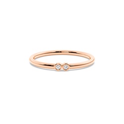 Buchstabe I Morsecode Diamant Initial Ring