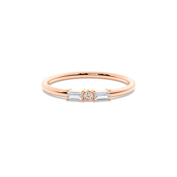 Letter K Morse Code Diamond Initial Ring