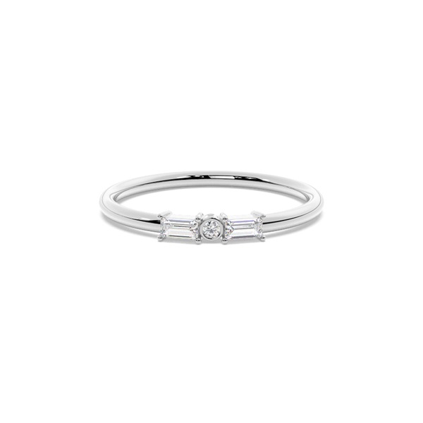 Letter K Morse Code Diamond Initial Ring