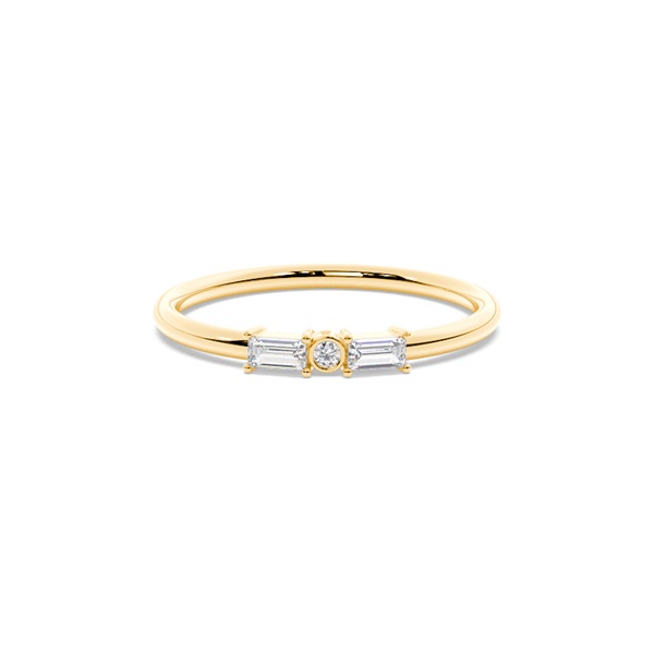 Letter K Morse Code Diamond Initial Ring