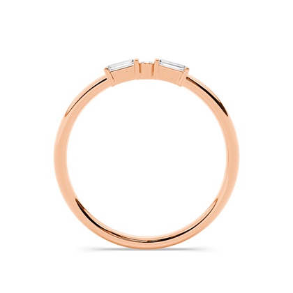 Buchstabe K Morsecode Diamant Initial Ring