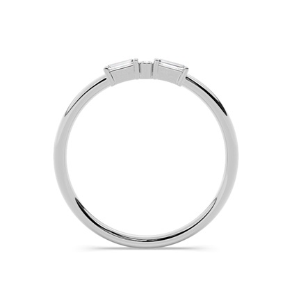 Buchstabe K Morsecode Diamant Initial Ring