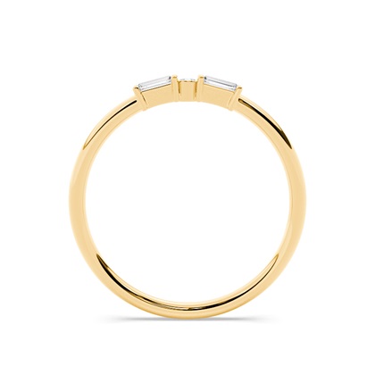 Buchstabe K Morsecode Diamant Initial Ring