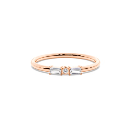 Letter K Morse Code Diamond Initial Ring