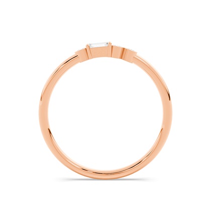 Buchstabe L Morsecode Diamant Initial Ring