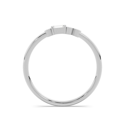 Buchstabe L Morsecode Diamant Initial Ring