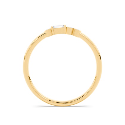 Buchstabe L Morsecode Diamant Initial Ring