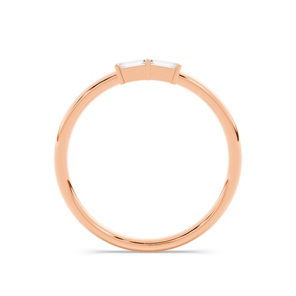 Buchstabe M Morsecode Diamant Initial Ring