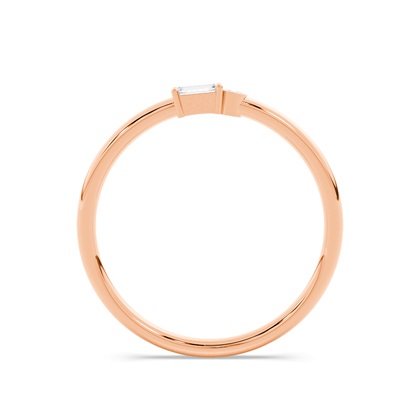 Buchstabe N Morsecode Diamant Initial Ring