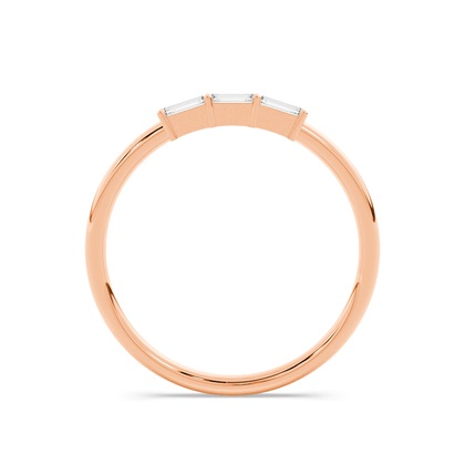 Buchstabe O Morsecode Diamant Initial Ring