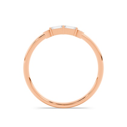 Buchstabe P Morsecode Diamant Initial Ring