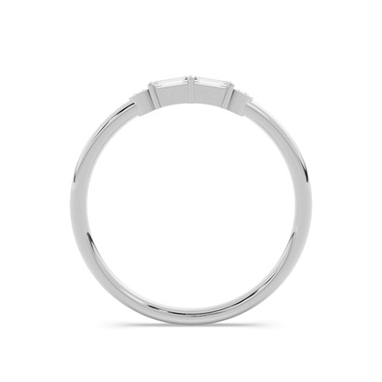 Buchstabe P Morsecode Diamant Initial Ring