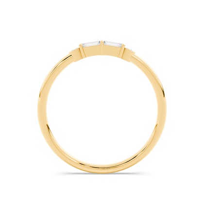 Buchstabe P Morsecode Diamant Initial Ring