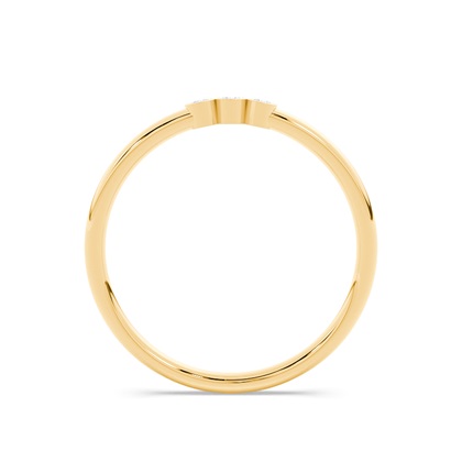 Buchstabe S Morsecode Diamant Initial Ring