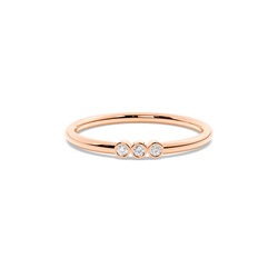 Buchstabe S Morsecode Diamant Initial Ring