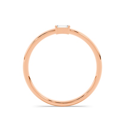 Buchstabe T Morsecode Diamant Initial Ring