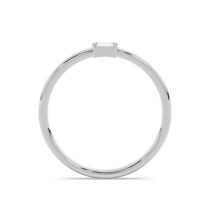 Buchstabe T Morsecode Diamant Initial Ring