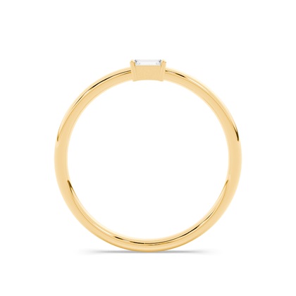 Buchstabe T Morsecode Diamant Initial Ring