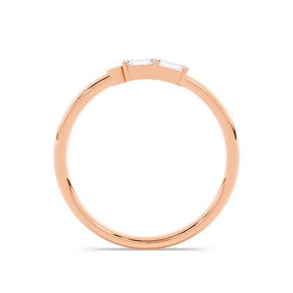 Buchstabe W Morsecode Diamant Initial Ring