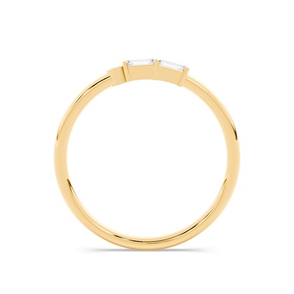 Buchstabe W Morsecode Diamant Initial Ring