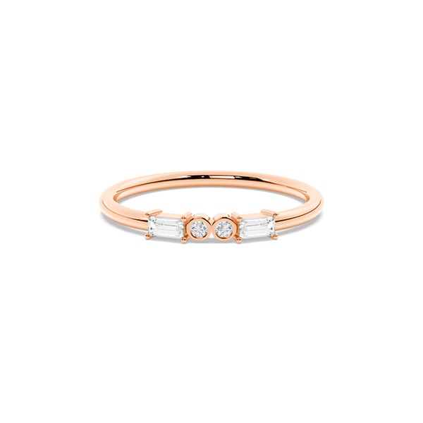 Letter X Morse Code Diamond Initial Ring