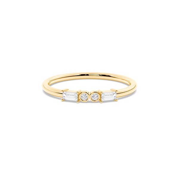 Letter X Morse Code Diamond Initial Ring
