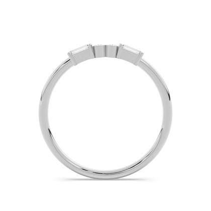 Buchstabe X Morsecode Diamant Initial Ring