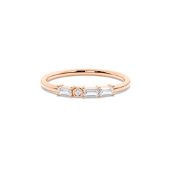 Letter Y Morse Code Diamond Initial Ring