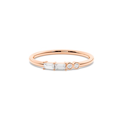 Letter Z Morse Code Diamond Initial Ring