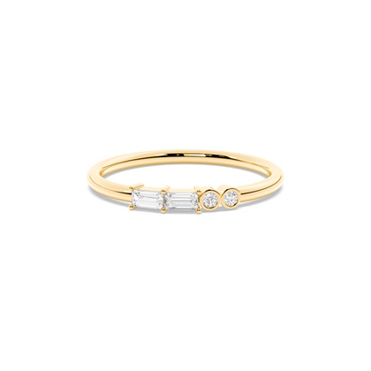Letter Z Morse Code Diamond Initial Ring