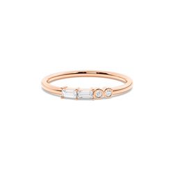 Letter Z Morse Code Diamond Initial Ring