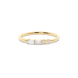 Buchstabe Z Morsecode Diamant Initial Ring